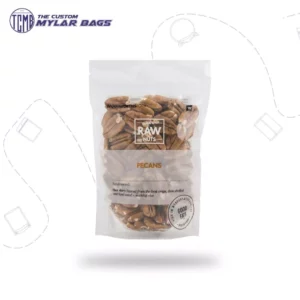 clear mylar bags for dry fruit with custom logo and design ,dry fruits appears from the clear bags